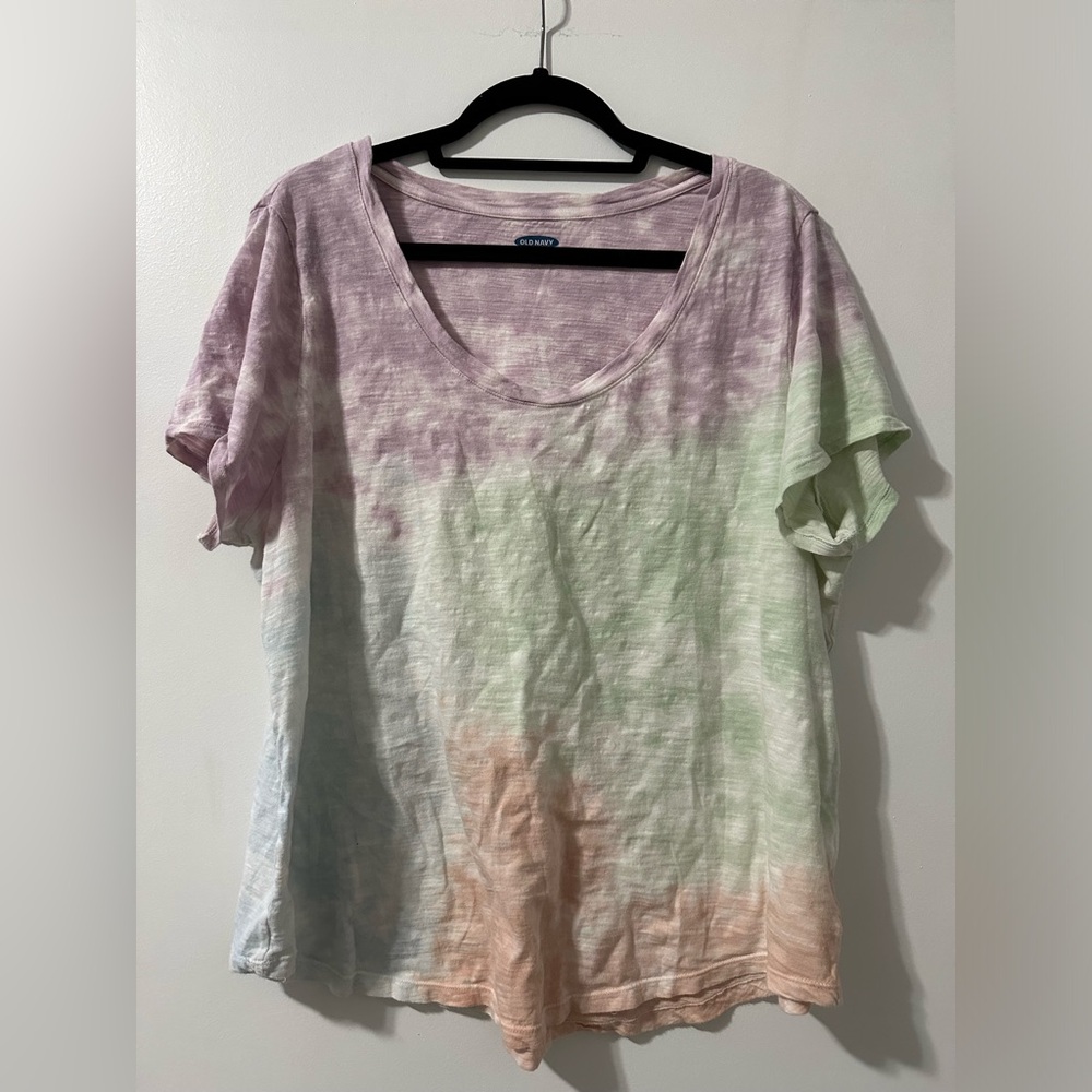 Old Navy Relaxed EveryWear Tie-Dye Scoop-Neck Tee